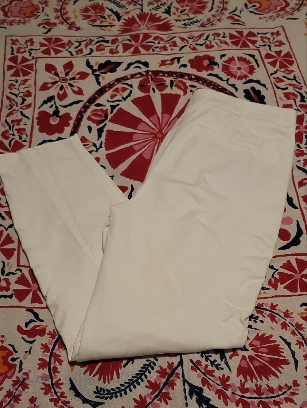 Halogen Women’s White Preppy Straight-Leg Tailored Trouser Pants